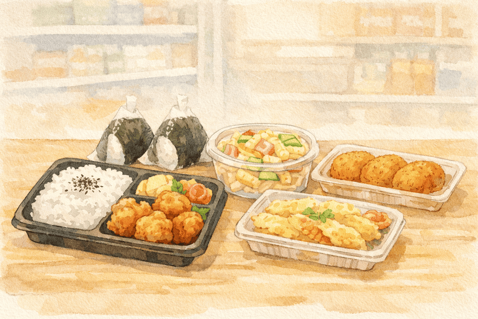 外食・コンビニ中心の食生活